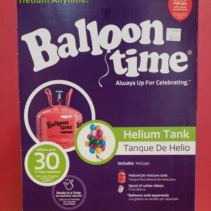 Balloon Time Standard Helium Tank Birthday Party Kit - 30 9" Balloons